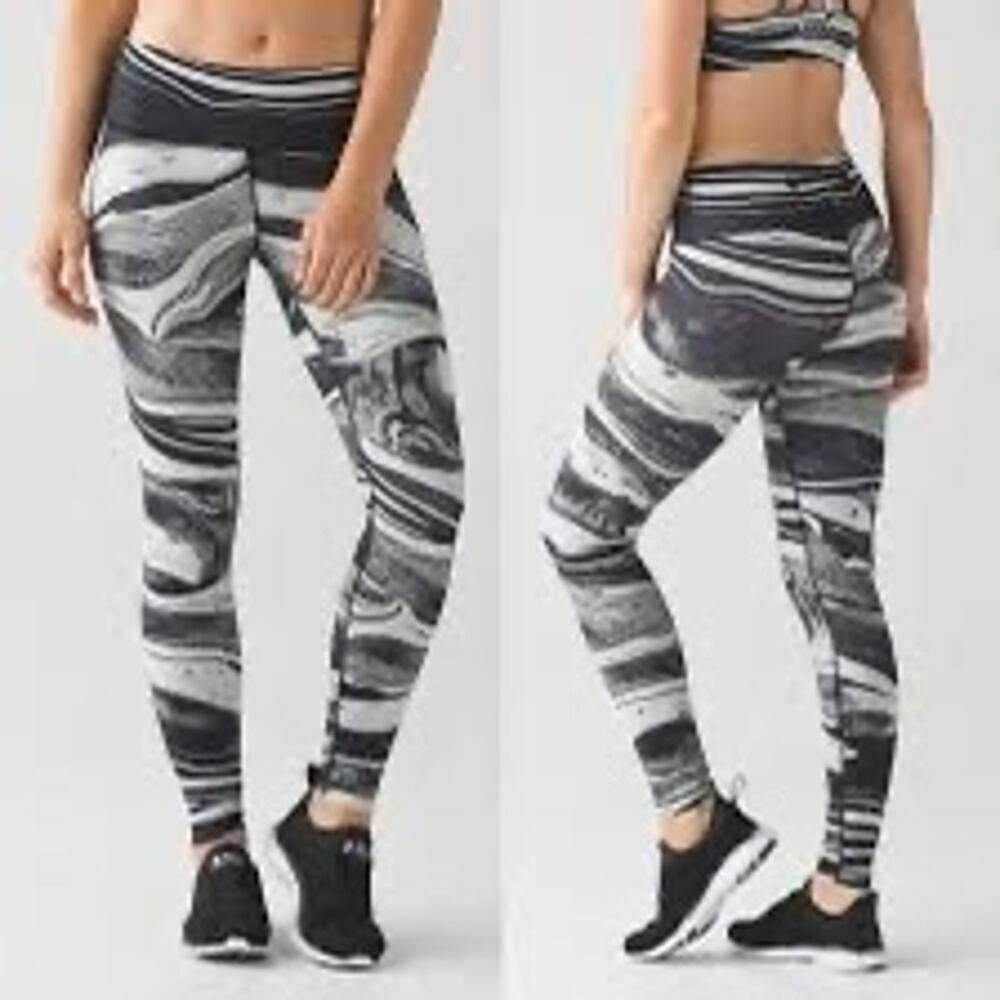 Lululemon Speed Wunder Tight (Nulux) Marbled Mix Speed Wunder Size 4 *EUC